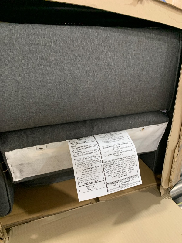 Photo 1 of Delta Children Blair Slim Nursery Glider Swivel Rocker Chair, Charcoal