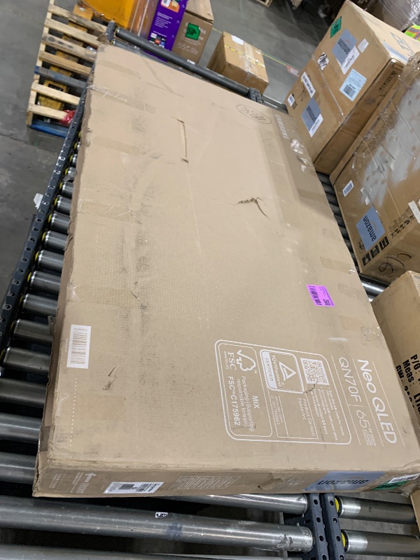 Photo 1 of Samsung 65-Inch Class Neo QLED QN70F 4K Mini LED Smart TV (2025 Model) NQ4 AI Gen2 Processor, Quantum Matrix Technology Slim, Motion Xcelerator 144Hz, Samsung Vision AI, Alexa Built-in