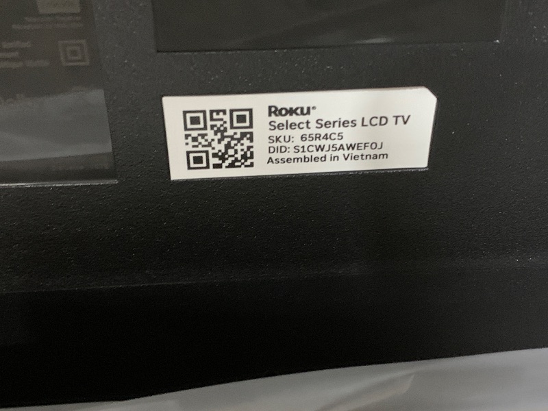 Photo 1 of Roku Smart TV – 65-Inch Select Series, 4K HDR TV – RokuTV with Enhanced Voice Remote – Flat Screen LED Television with Wi-Fi for Streaming Live Local News, Sports, Family Entertainment