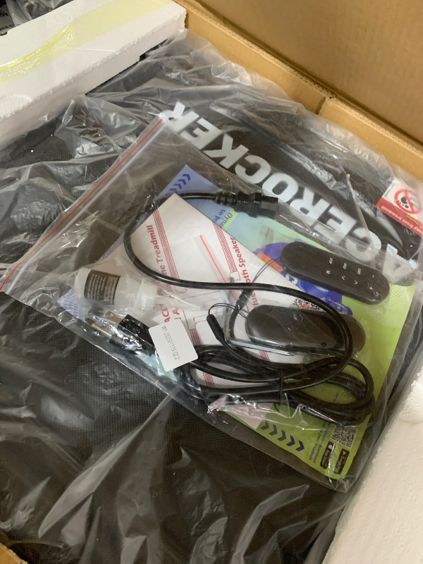 Photo 1 of PACEROCKER Walking Pad Treadmill with 12% 9-Level Auto Incline, 450 lbs Capacity Bluetooth Speaker Under Desk Treadmills for Home Hiking, 5 MPH, Grey Black