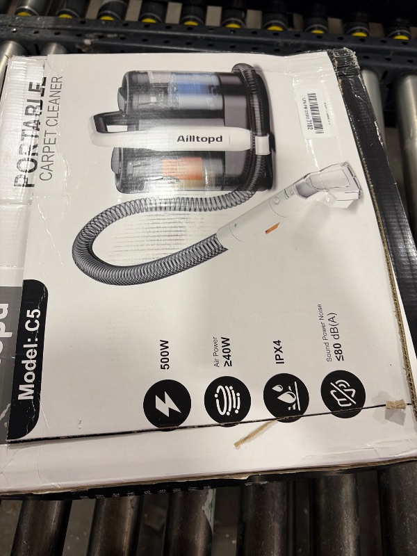 Photo 1 of Portable Carpet & Upholstery Spot Cleaner Machine,15Kpa Deep Cleaning for Rug, Pet, Couch,Stairs & Car, Handheld Furniture Cleaner Machine with 2 Size BrushHead & Self-Cleaning System