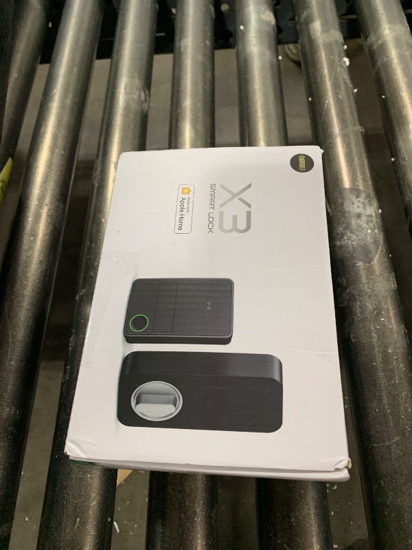 Photo 1 of X3 Apple Home Key Door Lock Deadbolt, iOS ONLY, Smart Keyless Entry Door Lock with Fingerprint, Works with HomeKit Over Thread (Border Router), Voice/App/Remote Control, IP65 Weatherproof, Black