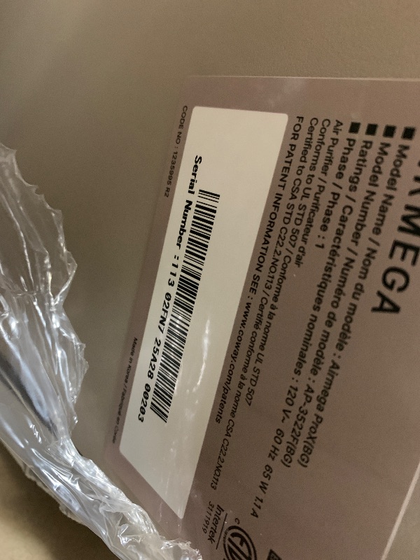 Photo 1 of COWAY Air Purifiers for Large Room Whole Home Up to 4,253ft², 2 Sets of XL Washable Pre-Filters and HEPA Filters for Dual Purification, AQI, Turbo Mode, Timer, Wheels, 5yr Warranty, ProX(B)