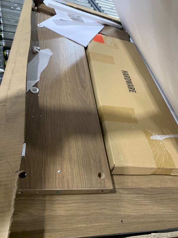 Photo 1 of Nicetree Freestanding Ultra Slim Arched Rattan Accent Shoe Storage Cabinet for Entryway - 4 Flip Drawers & 3-Tier Adjustable Shelves, Farmhouse Modern Rustic Shoe Rack for Hallway, Foyer Oak