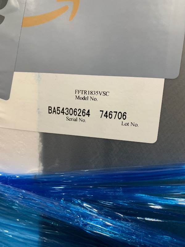 Photo 1 of Frigidaire FFTR1835V 30 Inch Wide 18.3 Cu. Ft. Top Freezer Refrigerator with SpaceWise Organization System and EvenTemp Cooling System - Stainless Steel
