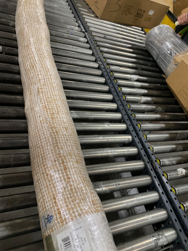 Photo 1 of Loloi Chris Loves Julia Rue Collection RUE-01 Wheat/Sage 7'-6" x 9'-6" Area Rug Jute Neutral Floral Living Room Bedroom Rug