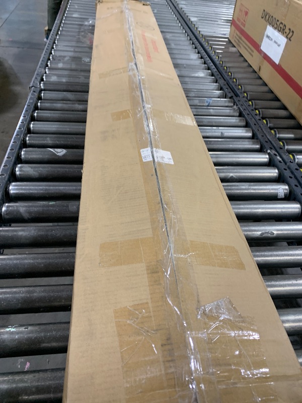 Photo 1 of Ball & Cast Full Size Upholstered Platform Bed with Twin Size Trundle & USB Port,Linen Tufted Bed Frame W/Remote Control LED Light & Stripe Headboard,Wood Slats Support for Bedroom,Apartment Gray