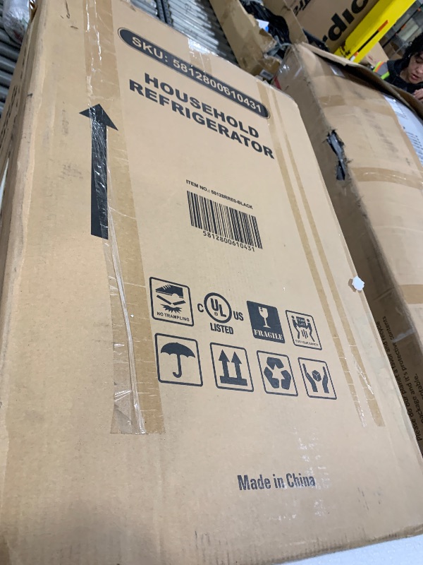 Photo 1 of Antarctic Star 4.4 Cu.Ft Compact Refrigerator,Mini Fridge Single Door with Adjustable Thermostat,Removable Glass Shelves for Apartment/Dorm/Office,BLACK