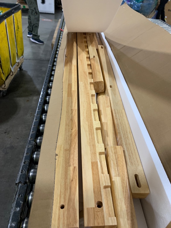 Photo 1 of IOTXY Twin Platform Bed Frame - 12 Inch Solid Wood Mattress Foundation Base with Heavy-Duty Support Slats & Legs, Rubberwood Twin-Size Bedframe