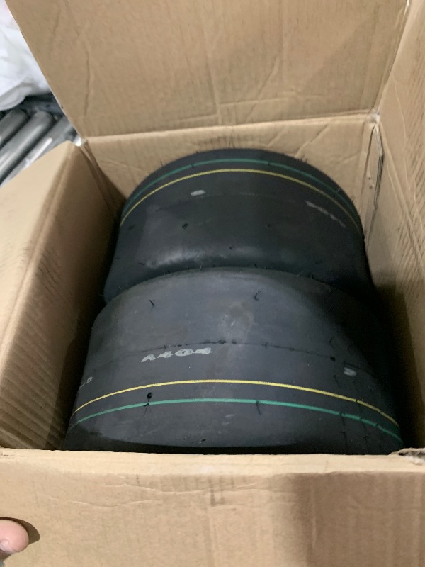 Photo 1 of GICOOL (2 Pack) 11x6.00-5 Tubeless Zero Turn Mower Tires, Riding Lawnmower Smooth Tread, 4 Ply