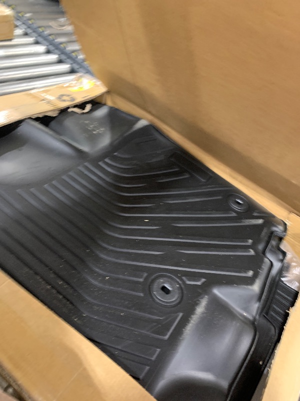 Photo 1 of Floor Mats Compatible with Toyota Sienna 2013-2020 (7 Seats) Not Compatible with Movable Center Console,Cargo Liner with Backrest,All Weather Protection TPE, Anti-Slip Floor Liner Accessories