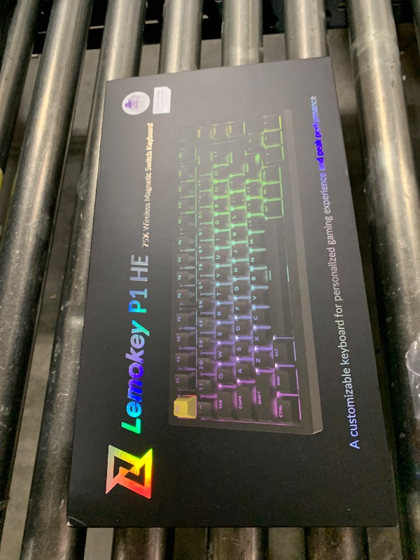 Photo 1 of LEMOKEY P1 HE 75% Wireless Custom Mechanical Gaming Keyboard with Gateron Double-Rail Magnetic Switches Knob Version, QMK 2.4 GHz Bluetooth 5.2 RGB Backlight Compatible with Mac Windows Linux-Black