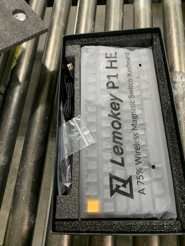 Photo 1 of LEMOKEY P1 HE 75% Wireless Custom Mechanical Gaming Keyboard with Gateron Double-Rail Magnetic Switches Knob Version, QMK 2.4 GHz Bluetooth 5.2 RGB Backlight Compatible with Mac Windows Linux-Black