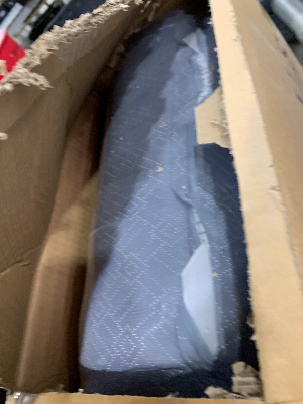 Photo 1 of BDEUS 2 Inch Memory Foam Mattress Topper Twin XL Size for College Dorm Room, Soft Mattress Pad for Back Pain Relief, Bed Topper with Dark Grey Cover, CertiPUR-US Certified