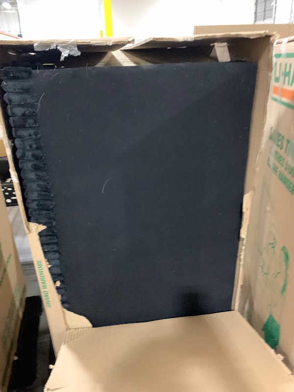 Photo 1 of TUFTED BLACK VELVET COUCH SET WITH WHEELS