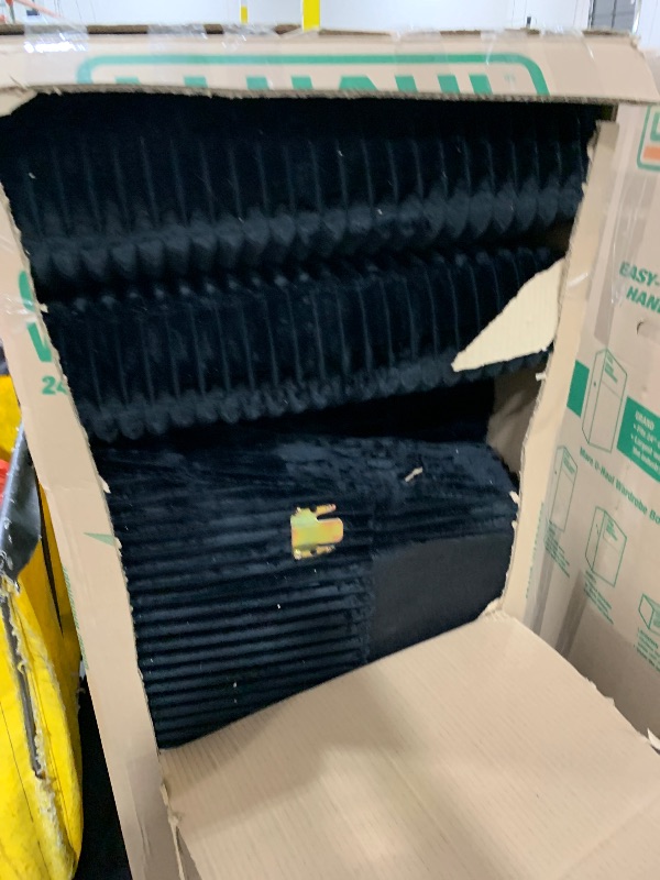 Photo 1 of TUFTED BLACK VELVET COUCH SET WITH WHEELS