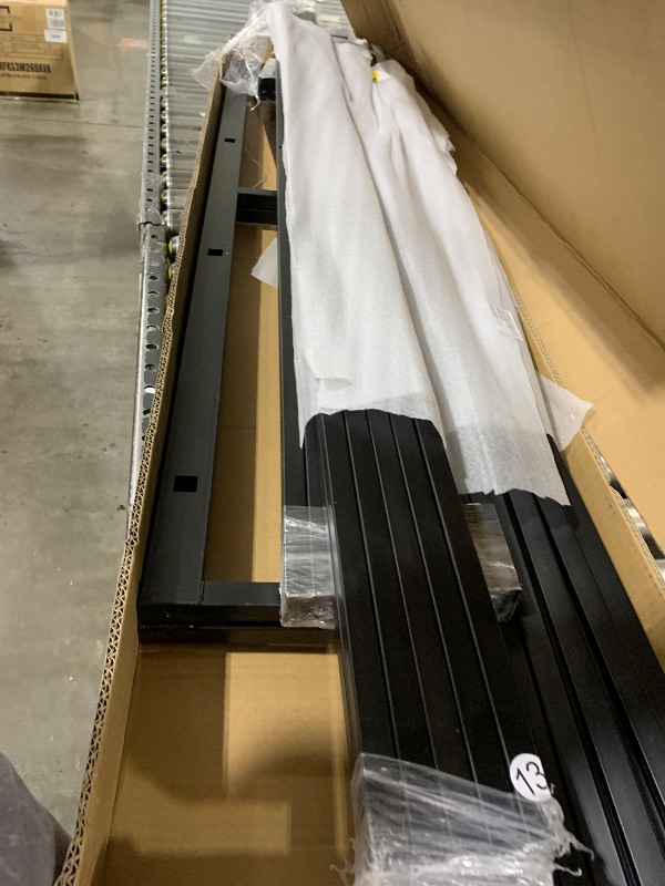 Photo 1 of ******PARTS******Bellemave Metal Full XL Over Queen Bunk Bed with High Guardrail & Under-Bed Storage, Heavy Duty Bunk Beds Frame with 2 Side Ladders, Full Over Queen Bunk Bed for Adults, No Box Spring Needed, Black