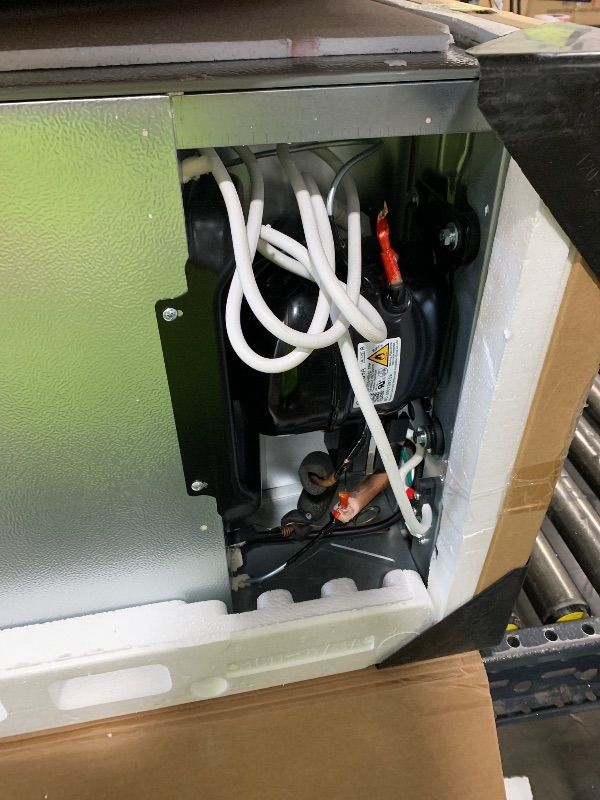 Photo 1 of Electactic 3.1 Cu.Ft Small Fridge with Freezer, Compact Refrigerator with 2 Doors, Mini Fridge with Adjustable Removable Glass Shelves for Bedroom, Dorm, Office or Apartment,Grey