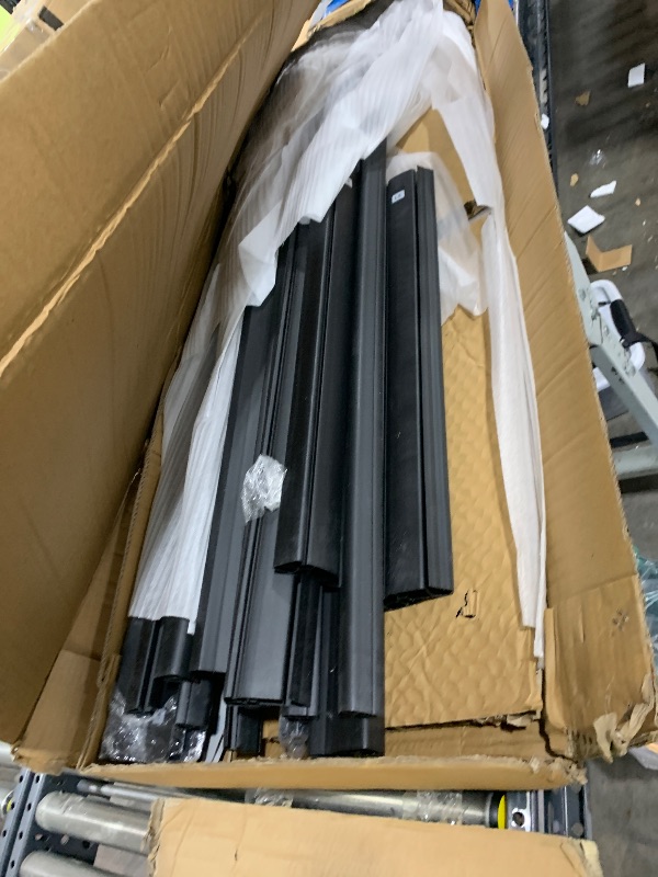 Photo 1 of Garvee 4x6 FT Outdoor Storage Shed with Floor, Plastic Resin Garden Shed with Window & Sloping Roof & Lockable Door for Patio Backyard Garden, Lawn Mower, Bike, Tool Storage