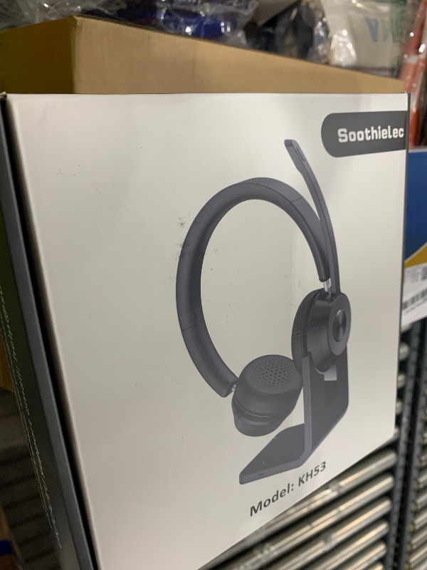 Photo 1 of (Upgraded Version) Wireless Headset, Bluetooth Headset with Noise Cancelling Microphone, Best Headphones with Mic Mute & USB Dongle for PC/Computer/Laptop/Cell Phones/Remote Work/Call Center
