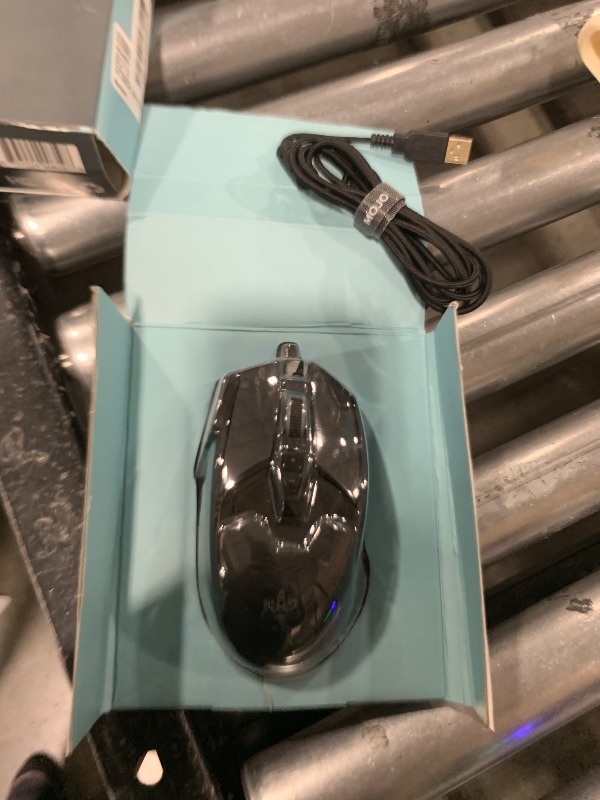 Photo 1 of MOJO Pro Performance Silent Gaming Mouse - Wired Mouse with 9 Programmable Buttons Including Sniper Key, 12000 DPI, 1000 Hz, Force Adjustable, Custom Profiles