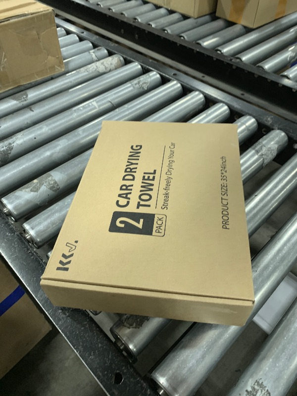 Photo 1 of KKV 2-Pack Microfiber Towels (35"x 24") Extra Large Ultra Absorbent Drying Towel for Cars and Trucks, Without Streaks, Scratches, or Water Spots