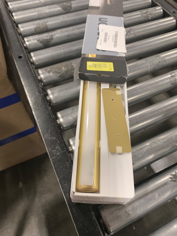 Photo 1 of EZVALO Picture Lights for Wall, 16'' Rechargeable 6000mAh Painting Lights with Remote, Wireless Dimmable 3 Color Temps Art Lights for Gallery, Living Room, Hallway (Gold, 2Pack)