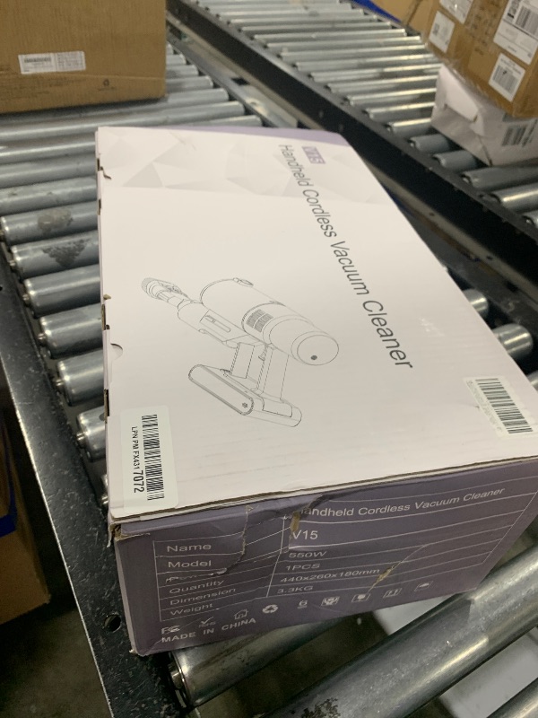 Photo 1 of Clinkal Cordless Stick Vacuum Cleaner for Home - Powerful Suction Cordless Vacuum Cleaner, Anti-Tangle Brush, Lightweight, 6-in-1 Rechargeable Vacuum for Hard Floor(Off-White)