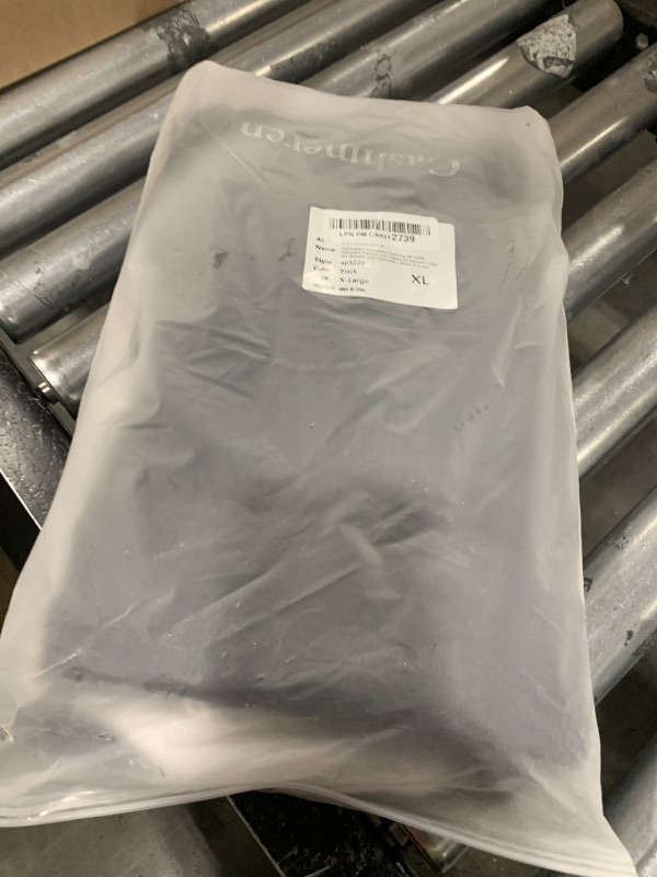 Photo 1 of Cashmeren Women’s Ribbed Loungewear Set 100% Pure Cashmere Long Sleeve Sweater and Joggers (Tops and Bottoms Sold Separately) (Black, X-Large)