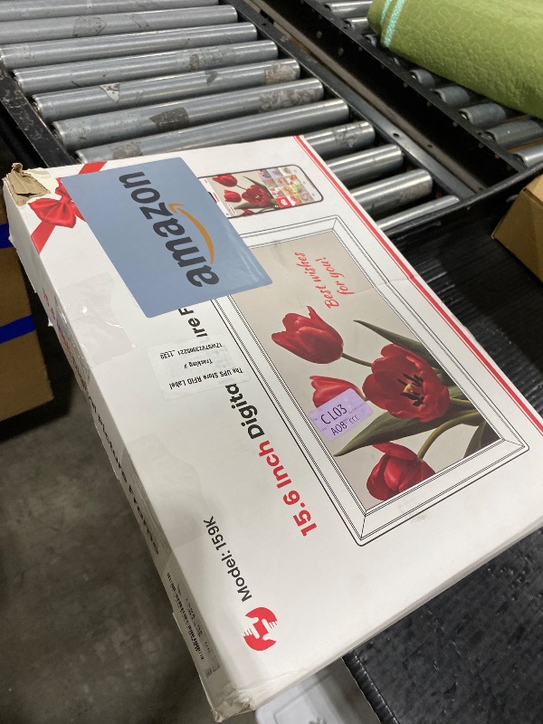 Photo 1 of 64GB 15.6" Frameo Digital Picture Frame WiFi, Large Electronic Photo Frames 1920 x 1080 IPS FHD Touch Screen, Send Photos from Your Phone from Anywhere, Best Gifts for Parents and Grandparents