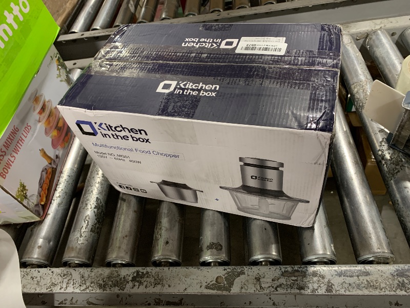 Photo 1 of Kitchen in the box Food Processors, 400W Powerful Small Meat Grinder & Food Chopper Electric Vegetable Chopper with One 8-Cups Bowl & S Blades for Meat/fish/Vegetable/Baby Food