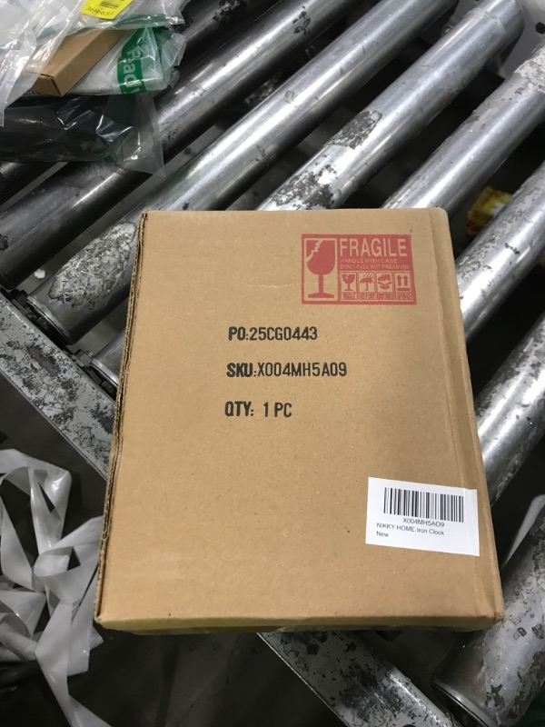 Photo 1 of NIKKY HOME Gold Table Clocks, Table Clock Decor with Bow Metal Desk Clock Vintage Desk Clocks Silent Non-Ticking Battery Operated Decorative Shelf Clock for Living Room Bedroom