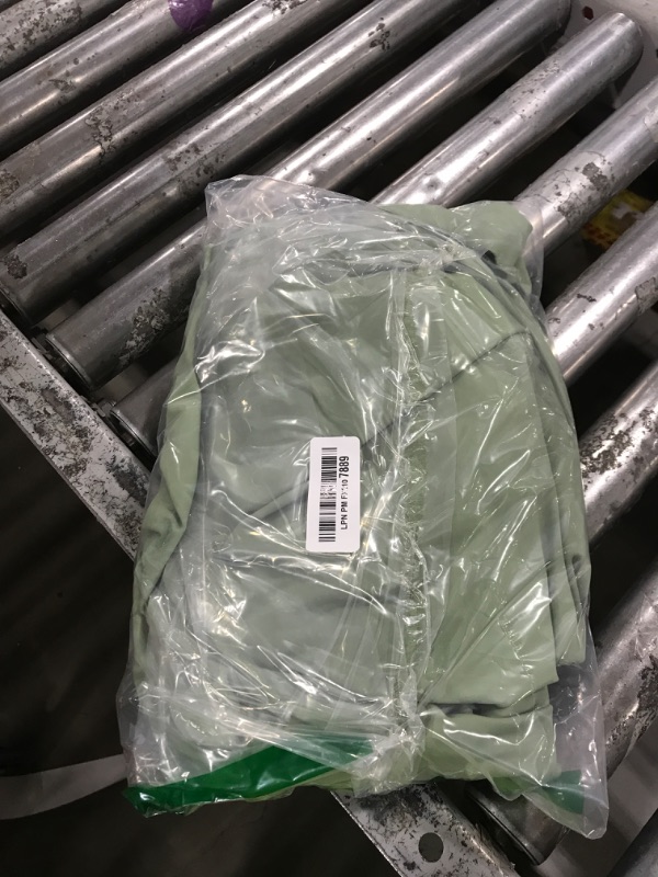 Photo 1 of Kaximil Women's Square Neck Corset A Line Maxi Dress Ruffle Ruched Waist Flowy Long Dresses, Large, Pea Green