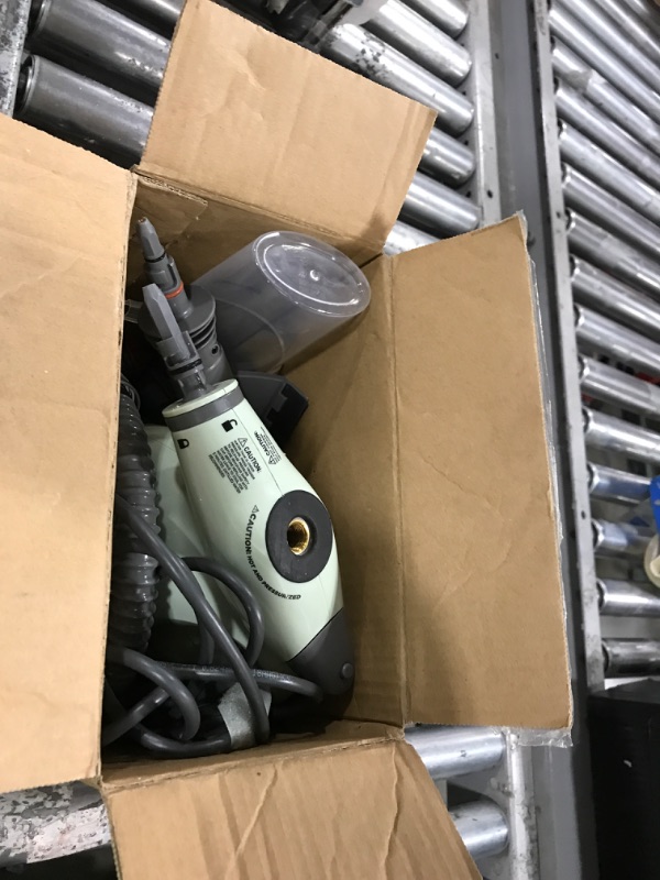 Photo 1 of BISSELL Steam Shot Deluxe handheld pressurized steamer for maintenance cleaning with 10 cleaning tools