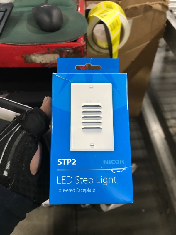Photo 1 of STP2 Louvered White LED Step Light (STP2L120WH)