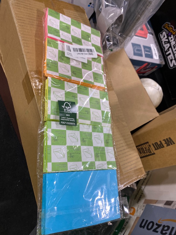 Photo 1 of (15 Pads) Sticky Notes 3x5 in,Bright Notepads,Colorful Stickies,Super Sticking Power Memo Note Pads,Strong Adhesive,Post on Windows Doors,Office School,Recyclable,Easy to Write on,Hold Well