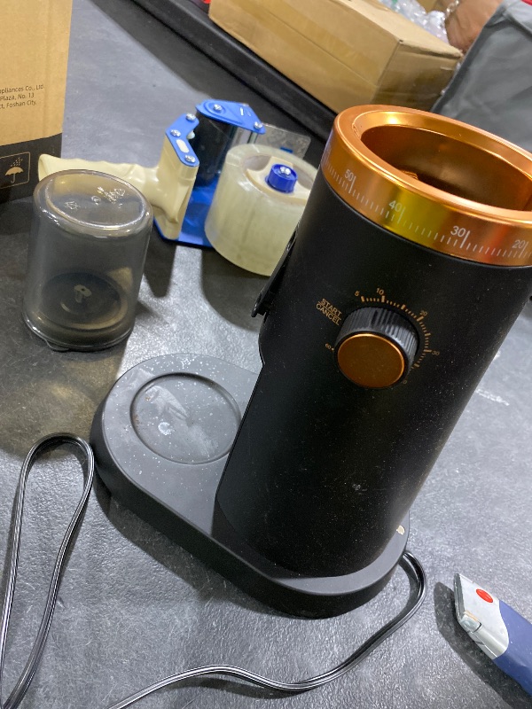 Photo 1 of AMZCHEF Single Dose Coffee Grinder – 75 Settings Burr Grinder, 40mm Conical Burr, Anti-Static & Low-Retention Design, Quiet DC Motor with Magnetic Outlet & Vacuum Dosing Cup for Espresso, French Press