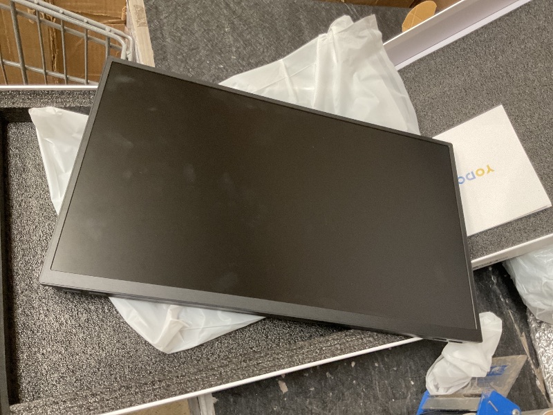 Photo 1 of Yodoit Portable Monitor for Laptop 100Hz 18.5" FHD 1080P Screen IPS Display with USB Type C Port and Speakers with Smart Cover Metal Compatible with PC, MacBook, Xbox (Black)