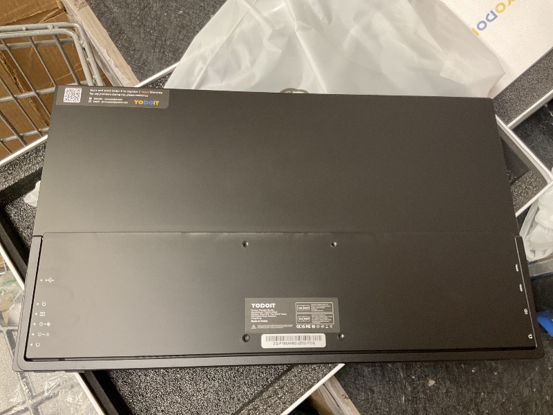 Photo 1 of Yodoit Portable Monitor for Laptop 100Hz 18.5" FHD 1080P Screen IPS Display with USB Type C Port and Speakers with Smart Cover Metal Compatible with PC, MacBook, Xbox (Black)