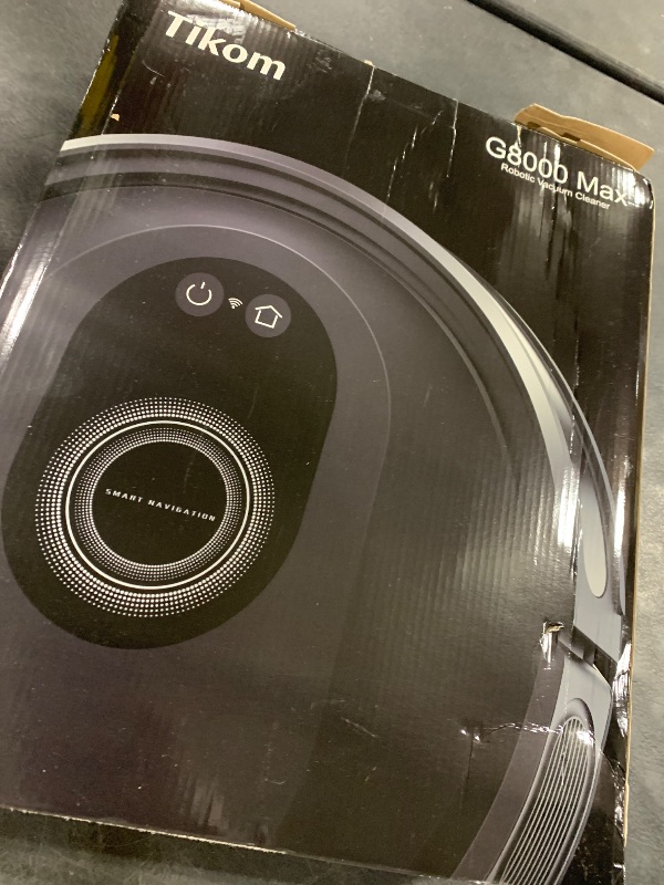 Photo 1 of Tikom Robot Vacuum and Mop Combo, 5000Pa Robotic Vacuum Cleaner, 150 Min Max, App & Remote Control, Ideal for Hard Floor, Carpet, Pet Hair, Self-Charge(G8000 Max)