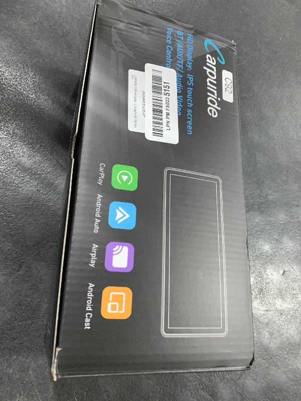 Photo 1 of CARPURIDE 10.26 Inch Wireless/Wired Apple CarPlay, Android Auto and Mirror Link - 1600 * 600 IPS Touch Screen Portable Car Stereo, Bluetooth Audio, Siri, Navigation Car Screen for All Vehicles
