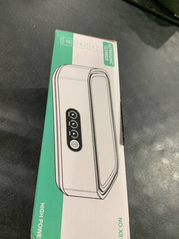 Photo 1 of Ultrasonic Jewelry Cleaner Machine: 49KHz Ultrasonic Cleaner with 3 Cleaning Modes for Jewelry,Glasses,Rings,Watch Strap,Dentures,Retainers,Coins,Earring,650ML 304 Stainless Steel Tank(White)