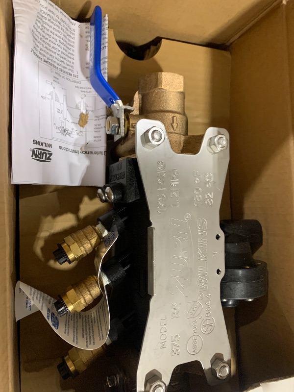 Photo 1 of Zurn Wilkins 1-375 1" 375 Reduced Pressure Principle Backflow Preventer