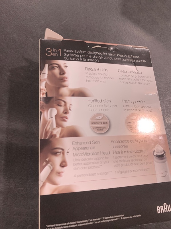 Photo 1 of Braun Face Epilator Facespa Pro 911, Facial Hair Removal for Women, Hair Removal Device, 3-in-1 Epilating, Cleansing Brush and Skin Toning with 3 Extras