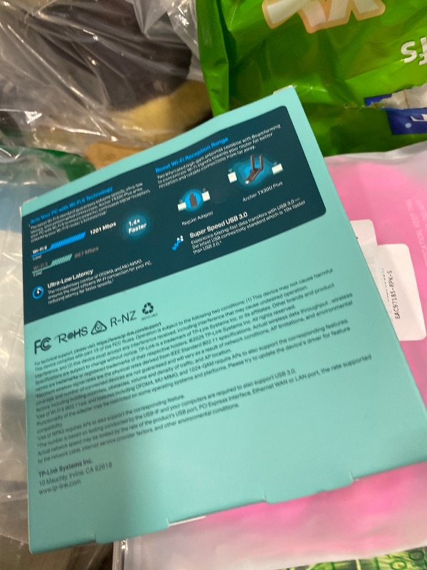 Photo 1 of TP-Link USB 3.0 WiFi Adapter for Desktop PC (Archer TX30U Plus)-AX1800 WiFi 6 Dual-Band Plug and Play Wireless Network Adapter with 2.4GHz, 5GHz, 2×High Gain Antenna, WPA3, Supports Windows 11/10