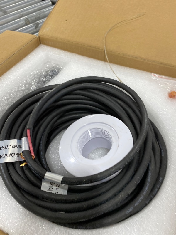 Photo 1 of Jeavle Pool Lights for Inground Pool, Direct Replacement for Pentair GloBrite, 1.5 Inch LED Color Inground Pool & Spa Light, IP68 Waterproof, AC12V, 50 ft Cord