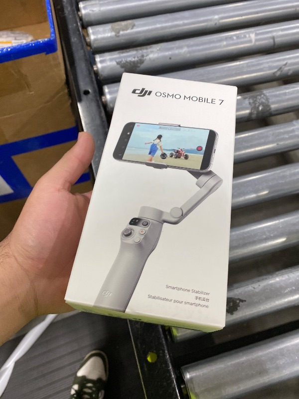 Photo 1 of DJI Osmo Mobile 7 Gimbal Stabilizer for iPhone, Android, Built-in Tripod, Portable Stabilizer for iPhone, Selfie Stick, 3-Axis Phone Gimbal, ActiveTrack 7.0, One-Tap Edit, 10hrs Use, Phone Charging