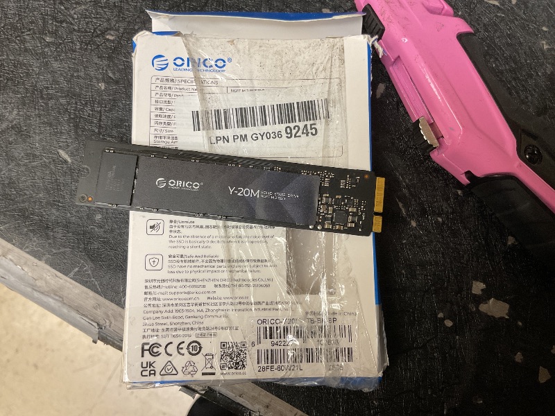 Photo 1 of ORICO 1TB M.2 2280 SATA SSD(Not PCIe NVMe), Internal M.2 SSD with B+M Key for Desktop/Laptop, SATA III 6Gbps NGFF Solid State Drive Low Power Consumption - Y20M