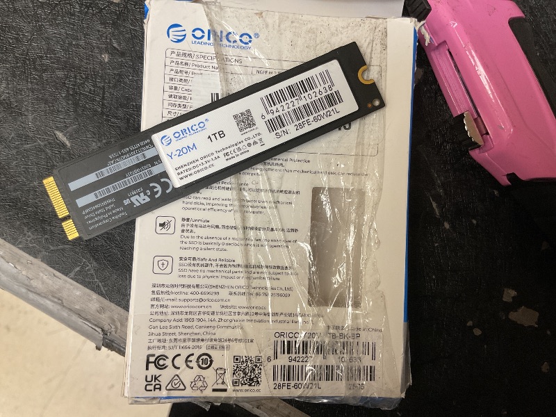 Photo 1 of ORICO 1TB M.2 2280 SATA SSD(Not PCIe NVMe), Internal M.2 SSD with B+M Key for Desktop/Laptop, SATA III 6Gbps NGFF Solid State Drive Low Power Consumption - Y20M