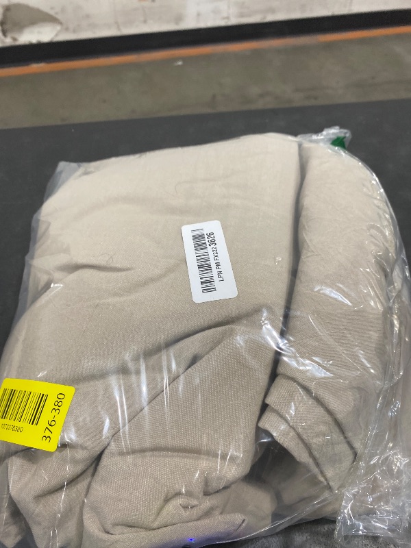 Photo 1 of MooMee Bedding Duvet Cover Set 100% Washed Cotton Linen Like Textured Breathable Durable Soft Comfy (Heathered Tannish Linen Grey, King 104"x90")